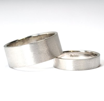 画像1: シンプルでオシャレなオーダーメイド結婚指輪（マリッジリング）・Pt900(プラチナ)・ペアリング(指輪)